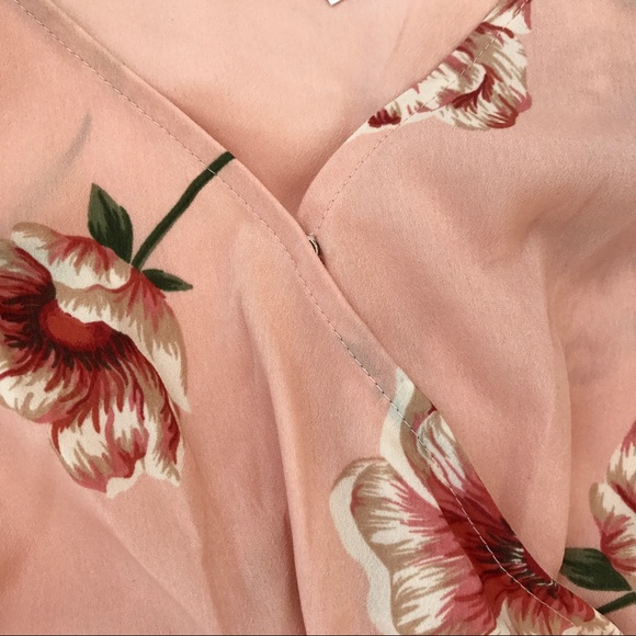 Peach Floral Ruffle Romper - Picture 5 of 7